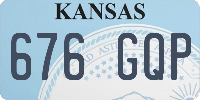KS license plate 676GQP