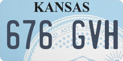 KS license plate 676GVH