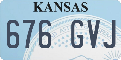 KS license plate 676GVJ