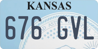 KS license plate 676GVL
