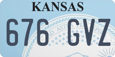 KS license plate 676GVZ