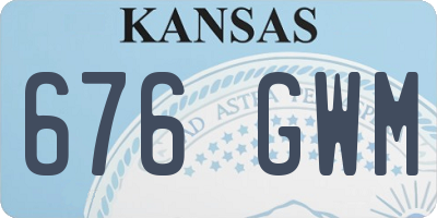 KS license plate 676GWM
