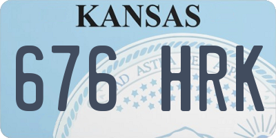 KS license plate 676HRK