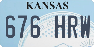 KS license plate 676HRW