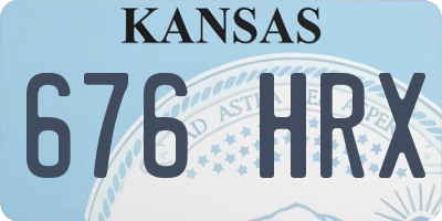 KS license plate 676HRX
