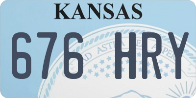 KS license plate 676HRY