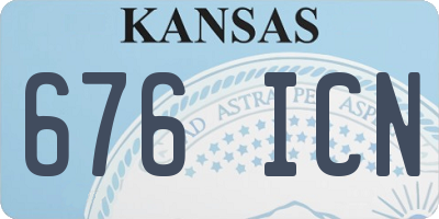 KS license plate 676ICN