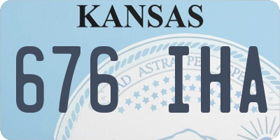KS license plate 676IHA