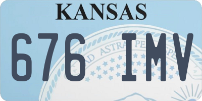 KS license plate 676IMV