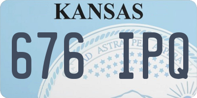 KS license plate 676IPQ