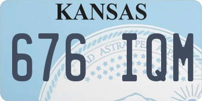 KS license plate 676IQM
