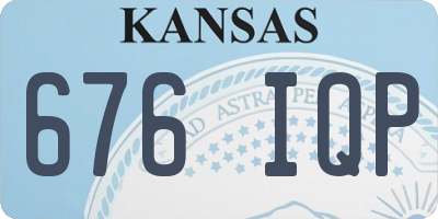 KS license plate 676IQP