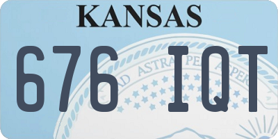 KS license plate 676IQT