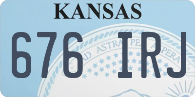 KS license plate 676IRJ