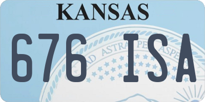 KS license plate 676ISA