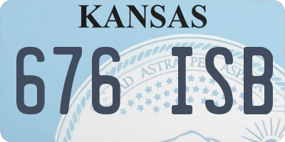 KS license plate 676ISB