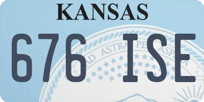 KS license plate 676ISE