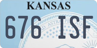 KS license plate 676ISF