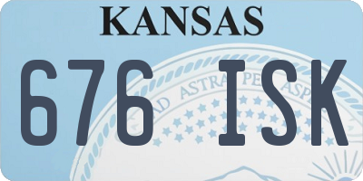 KS license plate 676ISK