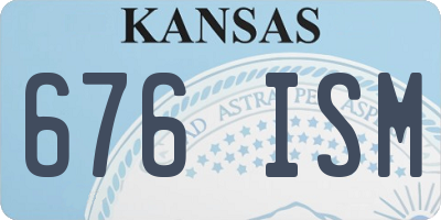 KS license plate 676ISM