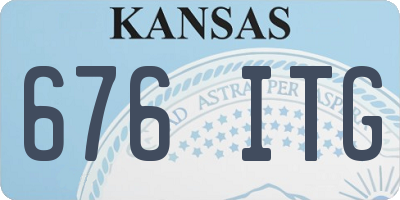 KS license plate 676ITG