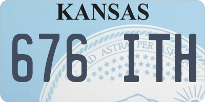 KS license plate 676ITH