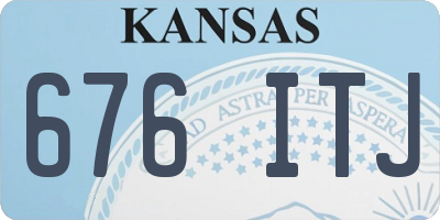KS license plate 676ITJ