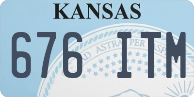 KS license plate 676ITM
