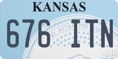 KS license plate 676ITN