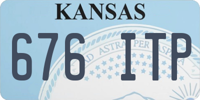 KS license plate 676ITP