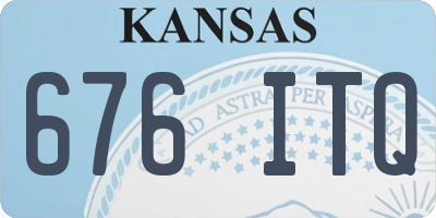 KS license plate 676ITQ