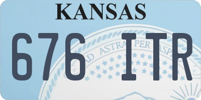 KS license plate 676ITR