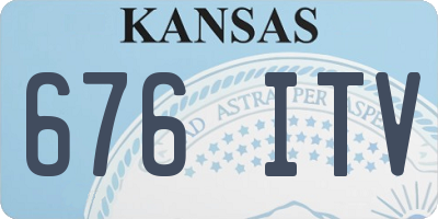 KS license plate 676ITV