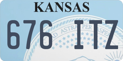 KS license plate 676ITZ
