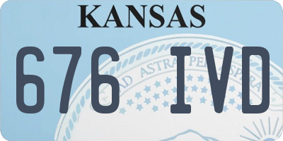 KS license plate 676IVD