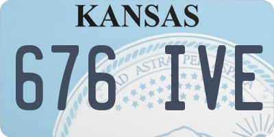 KS license plate 676IVE