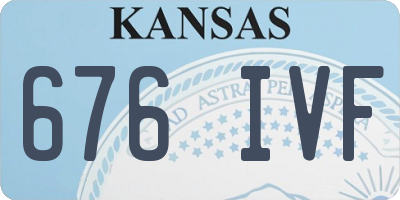 KS license plate 676IVF