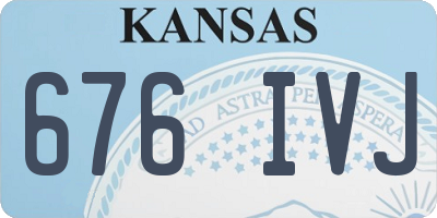 KS license plate 676IVJ