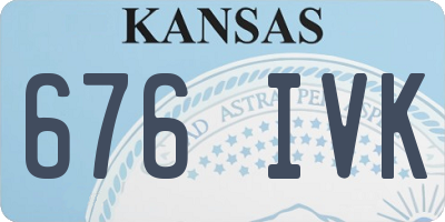 KS license plate 676IVK