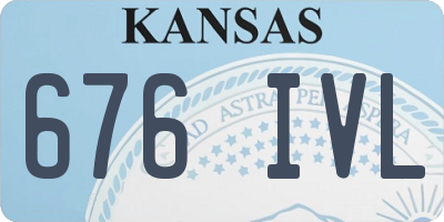 KS license plate 676IVL