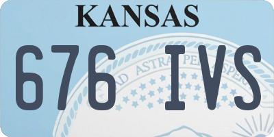 KS license plate 676IVS