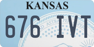 KS license plate 676IVT