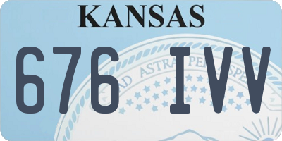 KS license plate 676IVV