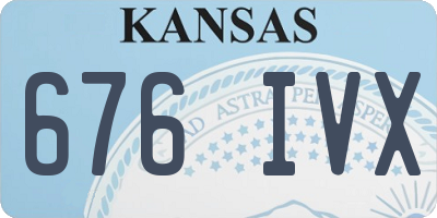 KS license plate 676IVX