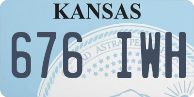 KS license plate 676IWH