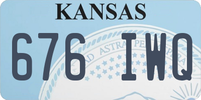 KS license plate 676IWQ