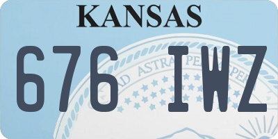 KS license plate 676IWZ
