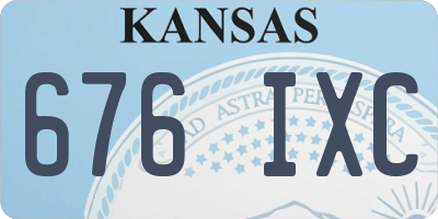KS license plate 676IXC