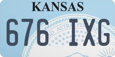 KS license plate 676IXG