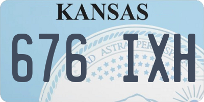 KS license plate 676IXH